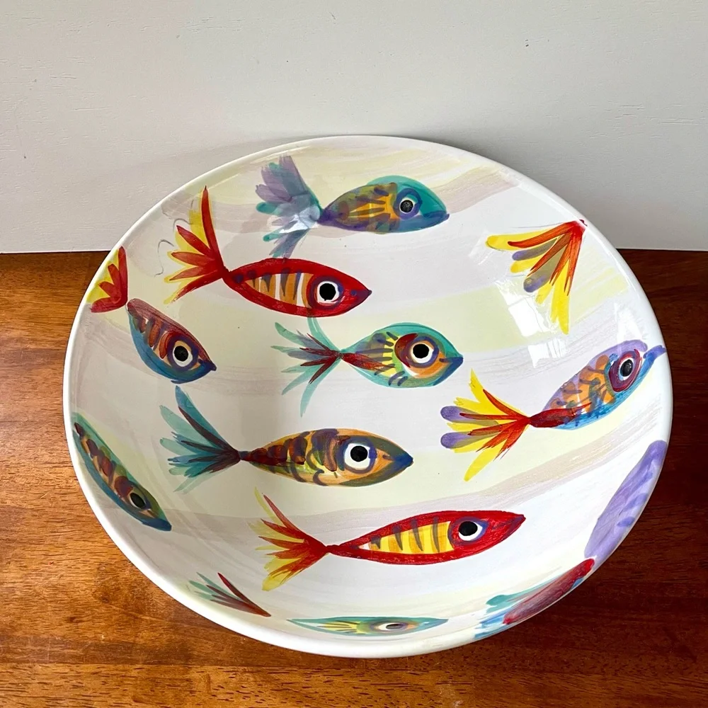 Vietri Pesci Colorati Deep Bowl 11” in Diameter